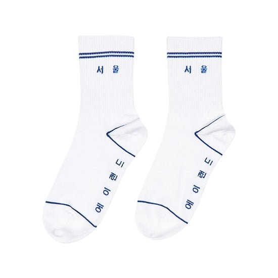 ALAND X SEOUL LOGO SOCKS WHITE