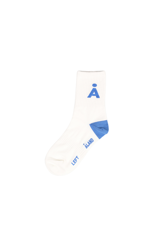 ALAND A LOGO SOCKS BLUE