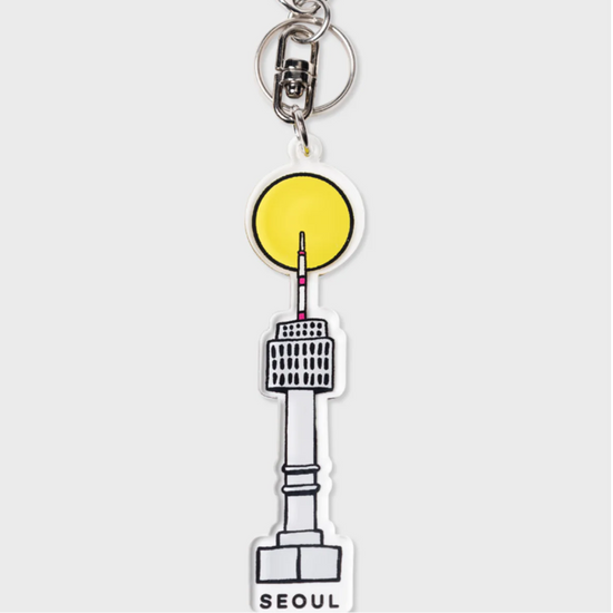 ALAND SEOUL NAMSAN KEYRING-1 WHITE