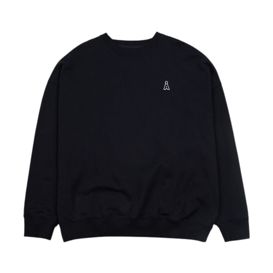 NEW ALAND A SMALL LOGO SWEAT SHIRT NAVY