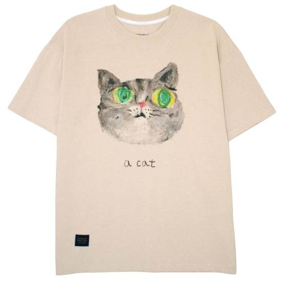 A CAT SHORT SLEEVE BEIGE