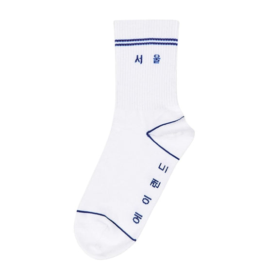 ALAND X SEOUL LOGO SOCKS WHITE