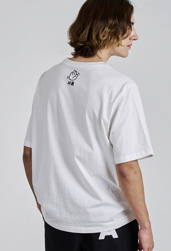 ALAND HI SEOUL LOGO HALF SLEEVE IVORY