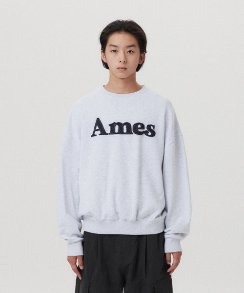 BASIC DENIM LOGO SWEATSHIRT LIGHT GREY