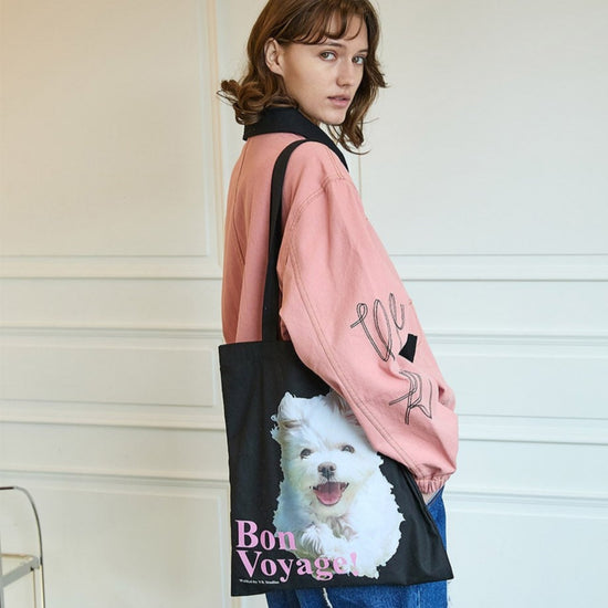 BON VOYAGE MALTESE ECOBAG BLACK