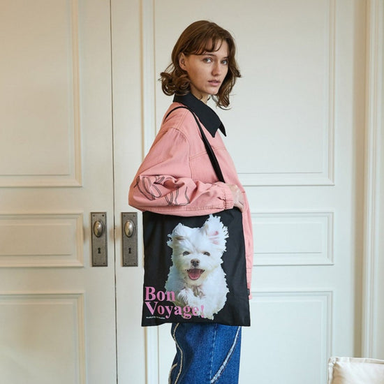 BON VOYAGE MALTESE ECOBAG BLACK