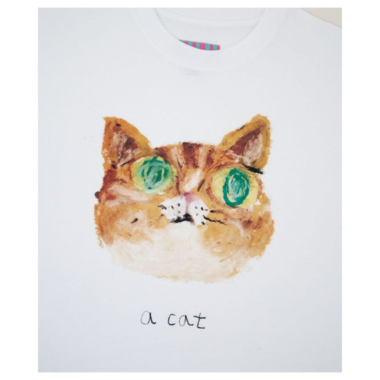 A CAT SHORT SLEEVE WHITE