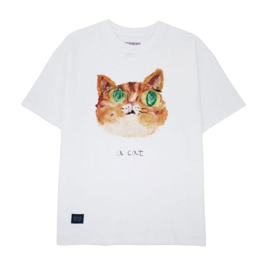 A CAT SHORT SLEEVE WHITE