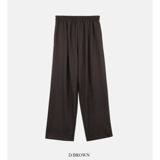 COMFORT DRAPE TROUSERS DARK BROWN