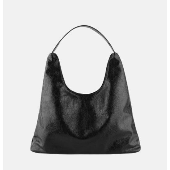 EYELET STRAP SHOULDER BAG BLACK