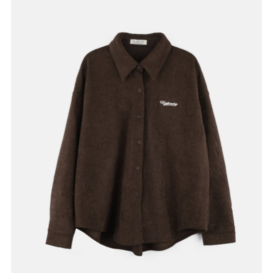 EMBRO FLEX CORDUROY SHIRT DARK BROWN