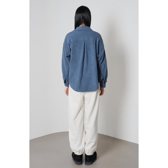 EMBRO FLEX CORDUROY SHIRT BLUE