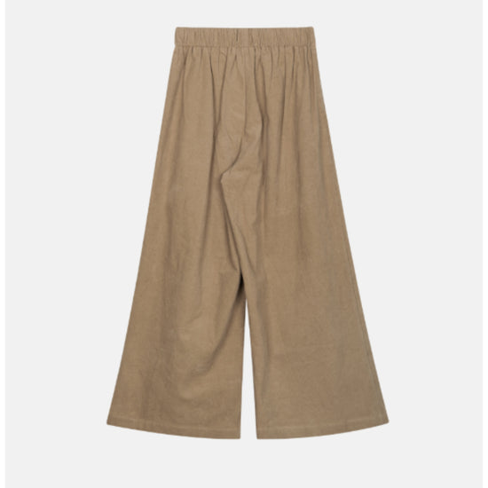BACK BANDING CORDUROY PANTS BEIGE