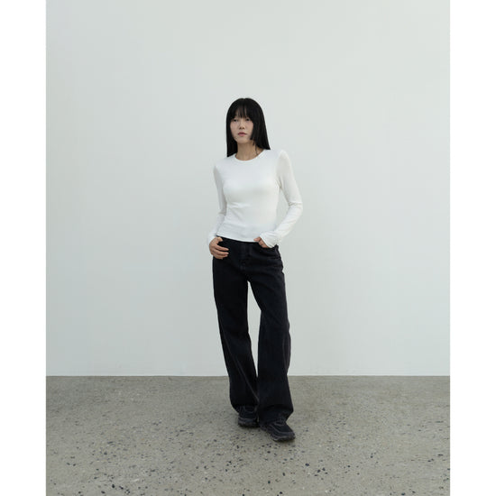 BRA CAP LONG SLEEVE T-SHIRT IVORY