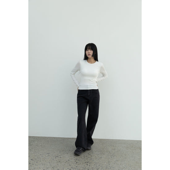 BRA CAP LONG SLEEVE T-SHIRT IVORY