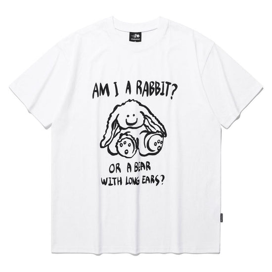 RABBIT OR BEAR TEE WHITE