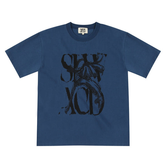 RUSTY LOGO T-SHIRT BLUE