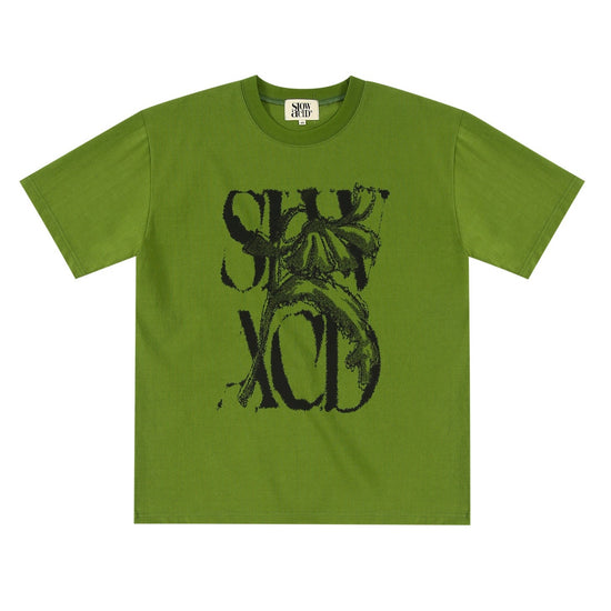 RUSTY LOGO T-SHIRT YELLOW GREEN