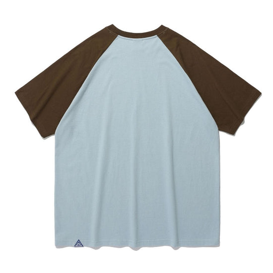 HIDEOUT RAGLAN TEE L/BLUE