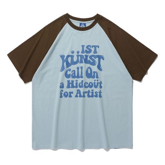HIDEOUT RAGLAN TEE L/BLUE