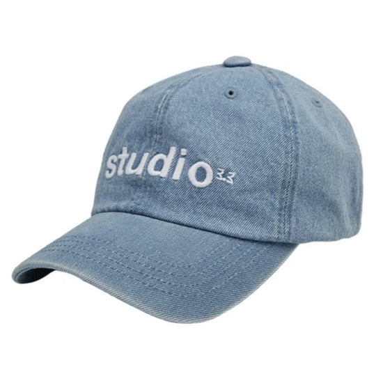 3.3 STUDIO DENIM BASEBALL CAP INDIGO