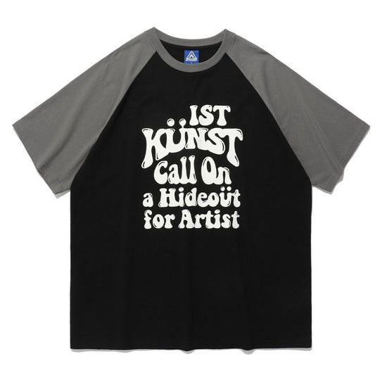 HIDEOUT RAGLAN TEE BLACK