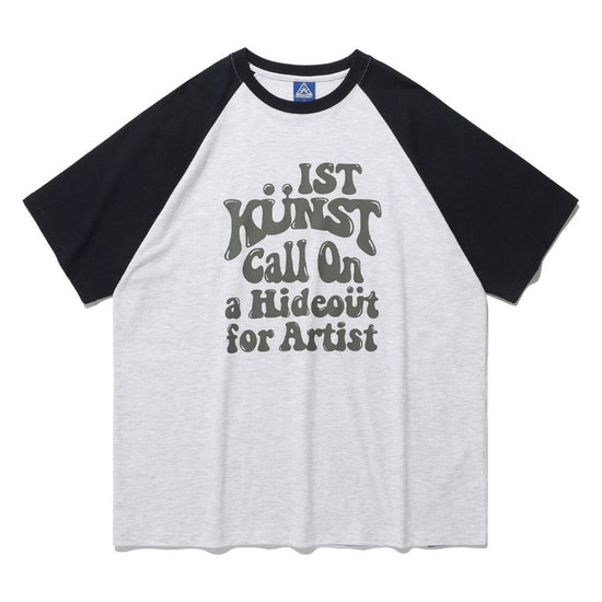 HIDEOUT RAGLAN TEE L/GREY