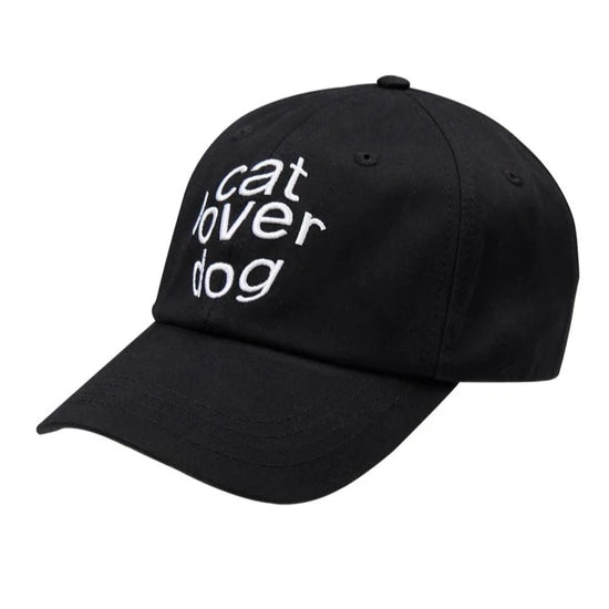 3.3 CAT LOVER DOG BASEBALL CAP BLACK