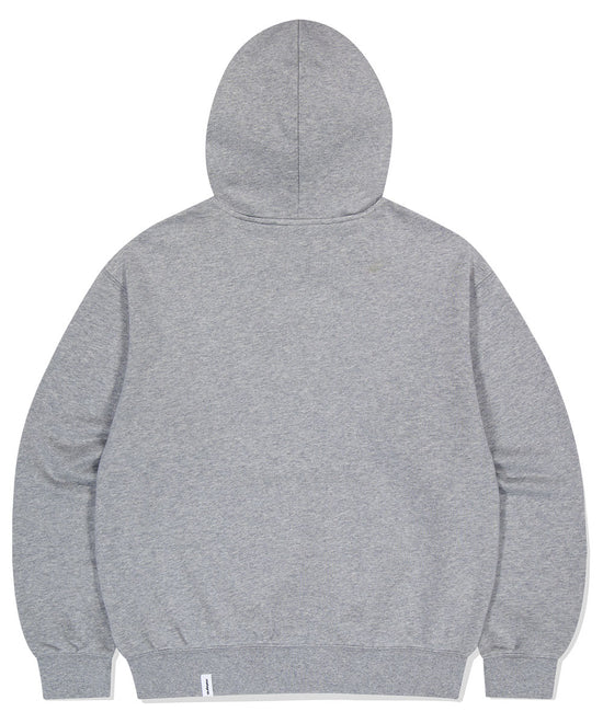 BASIC LOGO HOODIE GREY