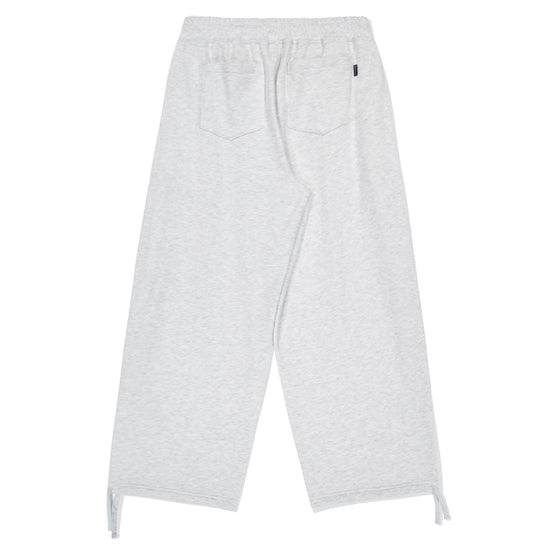 SHINING SPANGLE LOGO PANTS LIGHT GREY