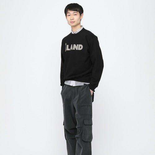 ALAND APPLIQUE LOGO SWEATSHIRT BLACK