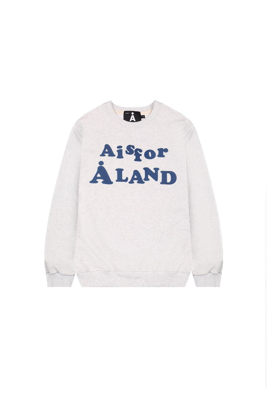 A IS FOR ALAND SWEAT SHIRT  MELANGE IVORY