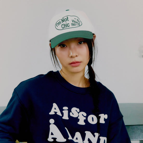 ALAND I'M NOT CHIC BASEBALL CAP GREEN