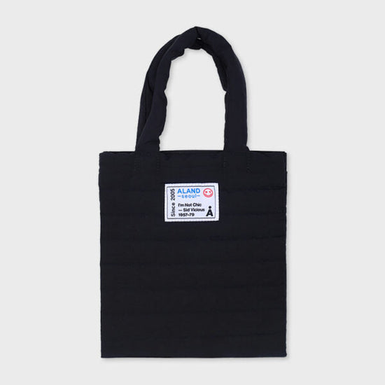 ALAND QUILTING MINI TOTE BAG BLACK