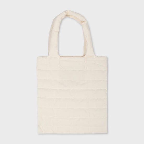 ALAND QUILTING MINI TOTE BAG LIGHT BEIGE