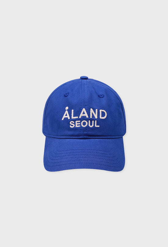 ALAND SEOUL EMBROIDERY BASEBALL CAP BLUE