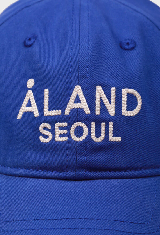 ALAND SEOUL EMBROIDERY BASEBALL CAP BLUE