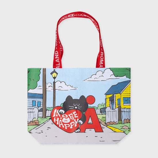 ALAND X ROMANE REUSABLE TOTE BAG RED