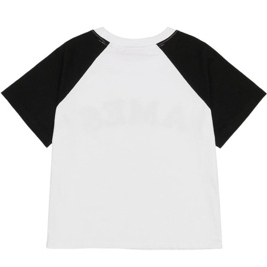 AMES RAGLAN TEE WHITE