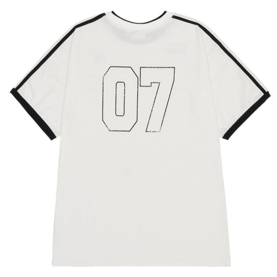 SPORTY NUMBER TEE WHITE