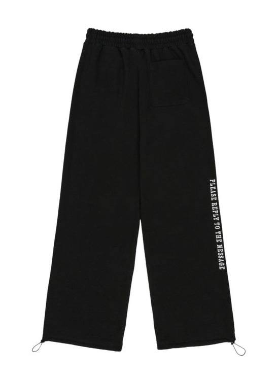 AMESSAGE SWEATPANTS BLACK