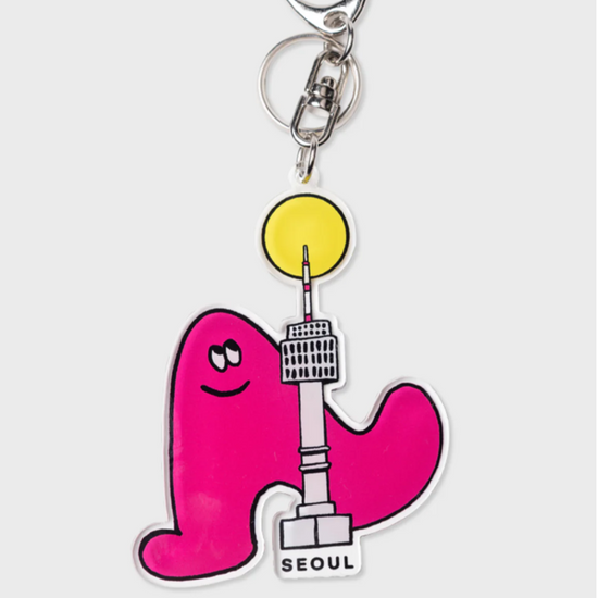 ALAND SEOUL NAMSAN KEYRING-2 WHITE