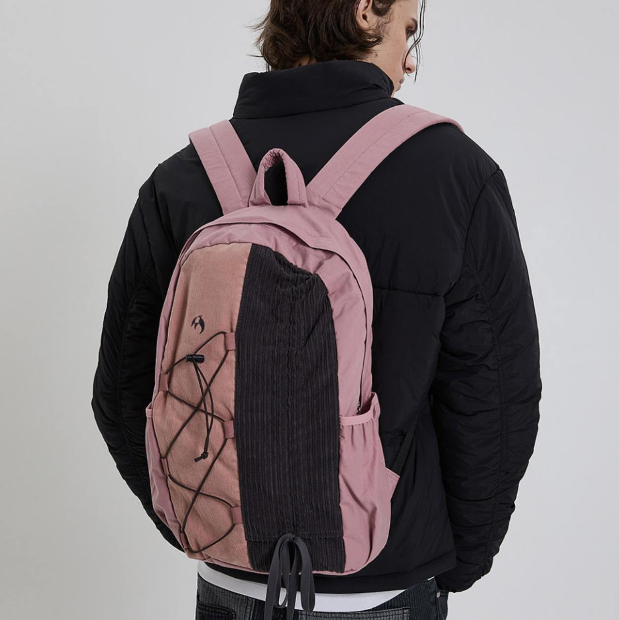 ★Wai Kei★ Half String Corduroy Backpack Dust Pink YKBD03AC BUY WAI KEI Bag HALF STRING CORDUROY BACKPACK PINK