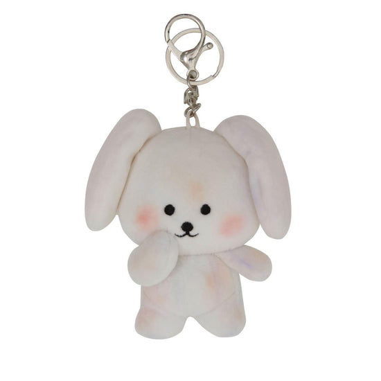 SHY BABY MALTESE KEYRING WHITE