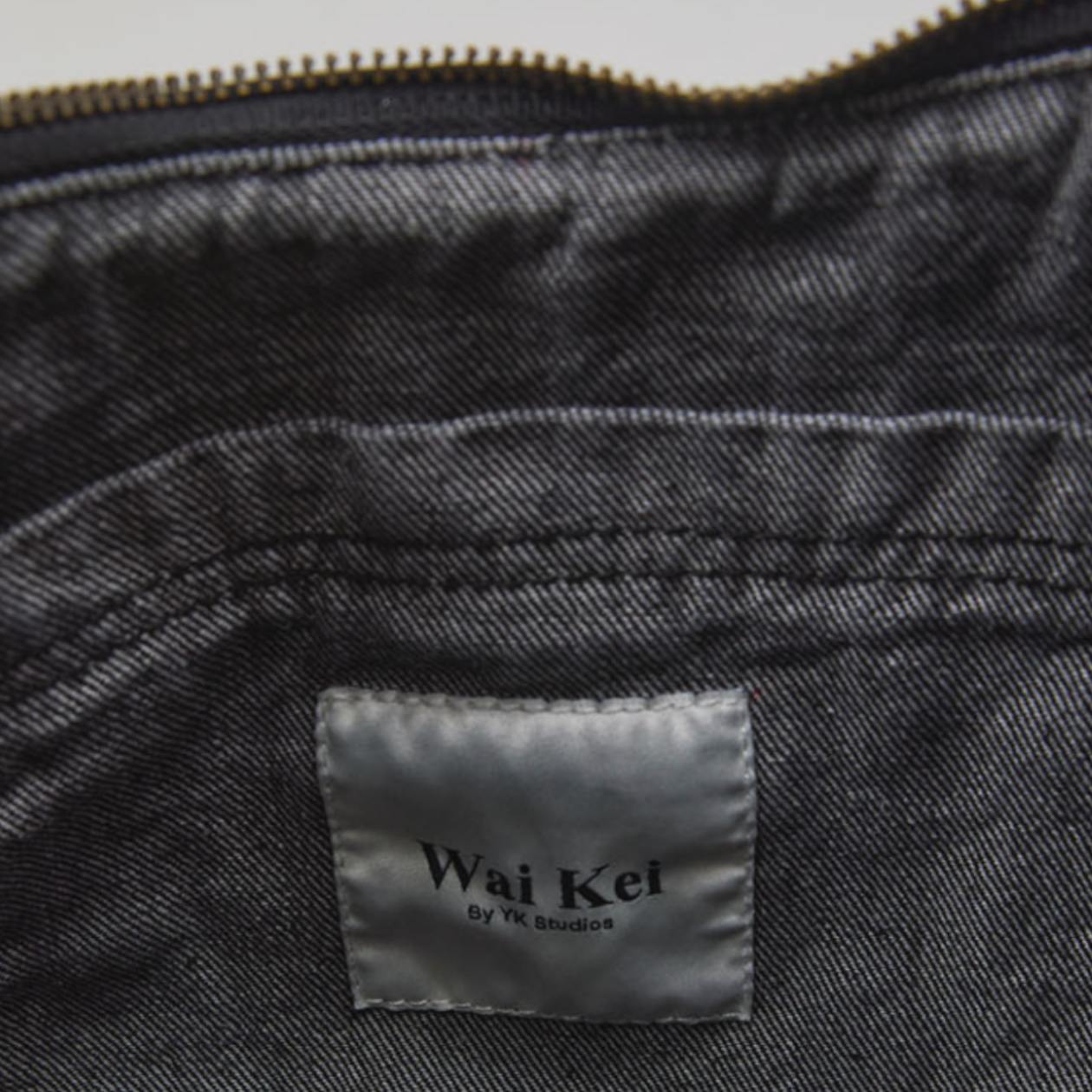 BUY WAI KEI Bag STAR DENIM CROSSBAG BLACK