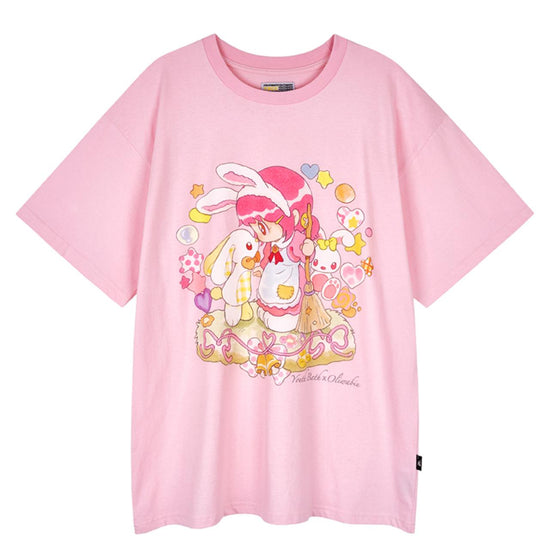 YB X OLIWA OVER-FIT T-SHIRT_2409 LIGHT PINK