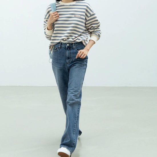 TIMELESS WIDE LEG JEANS BLUE