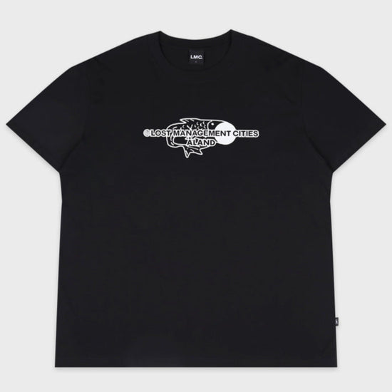 LMC X ALAND FN LOGO TEE BLACK