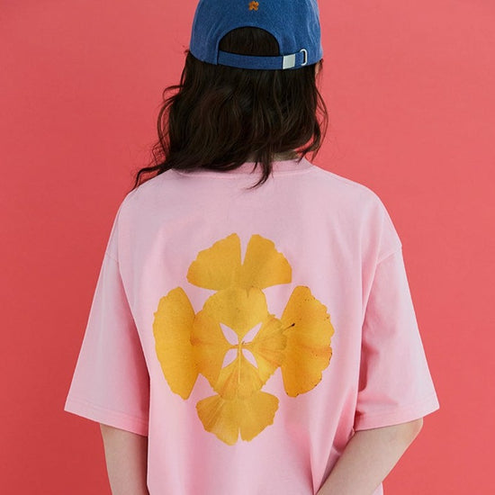 LOGO LEAF T-SHIRT PINK