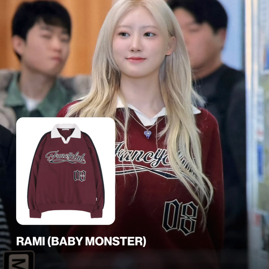 08 RUGBY COLLAR SWEATSHIRT BURGUNDY